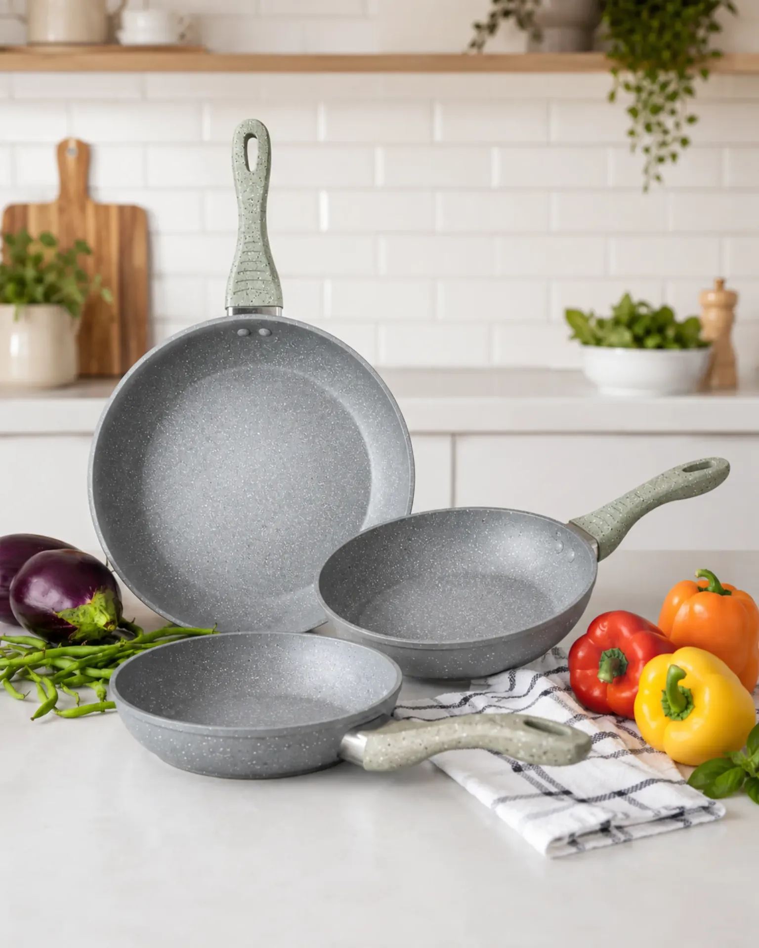 Sarten Picca GRIS 20/24/28 -set-