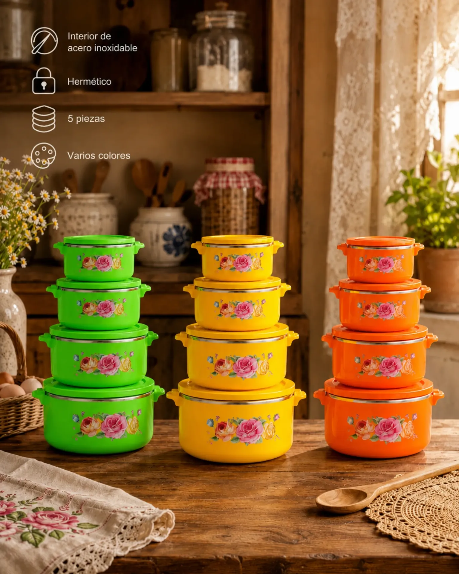 Hermetico p/alimentos 2885-5A 5 pz
