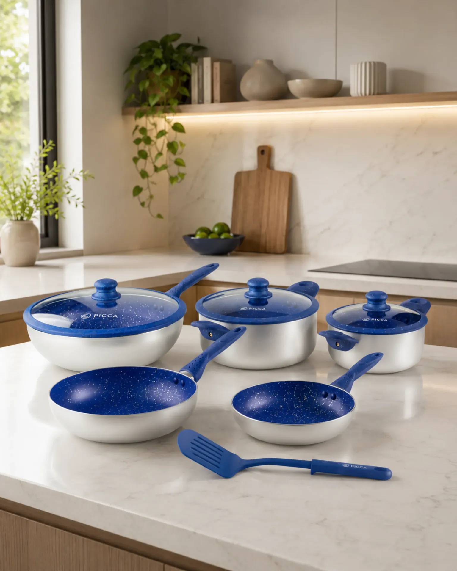 Vajilla Picca ROMA AZUL 9 PZ