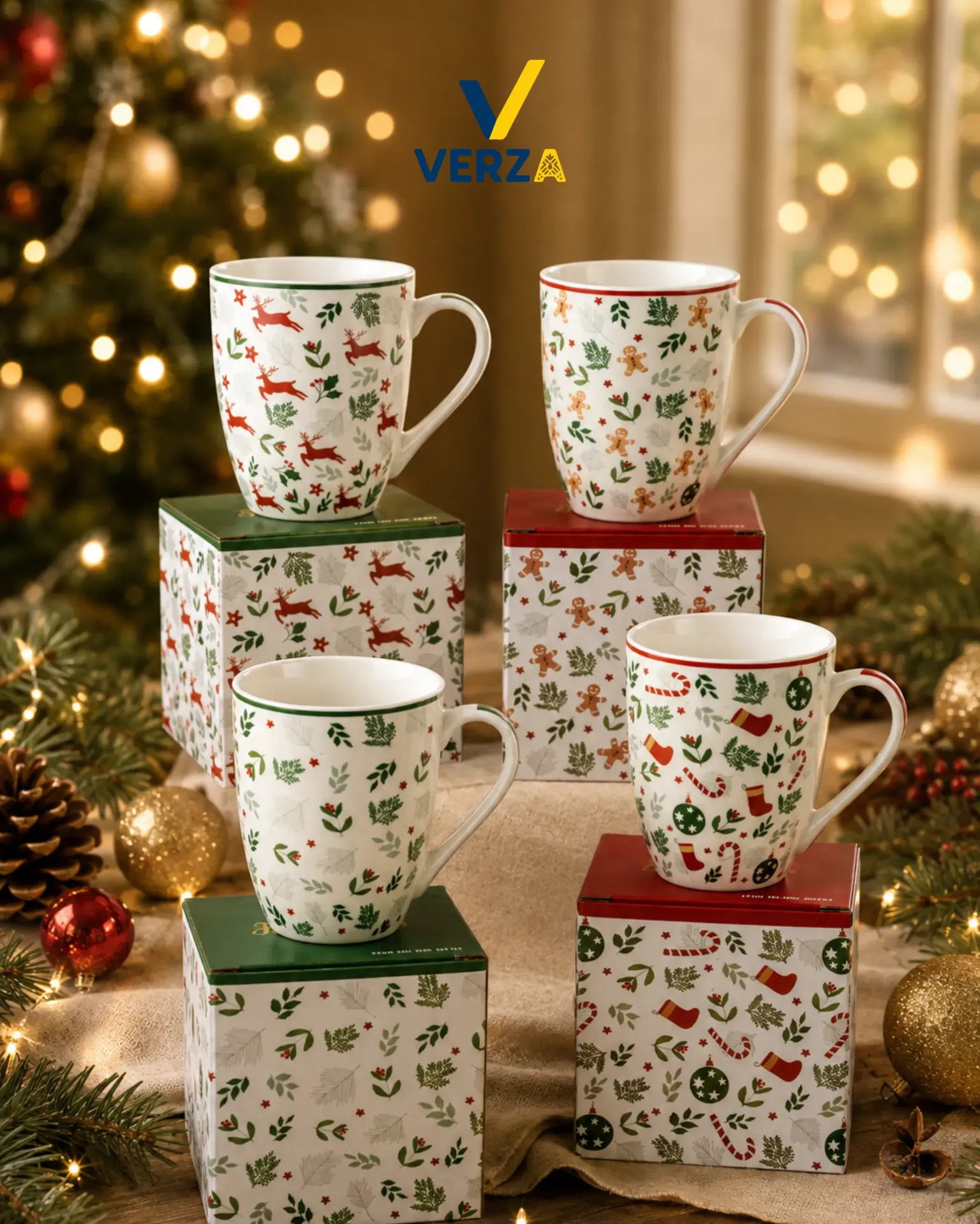 Taza Navideña c/caja -u- (G3936)